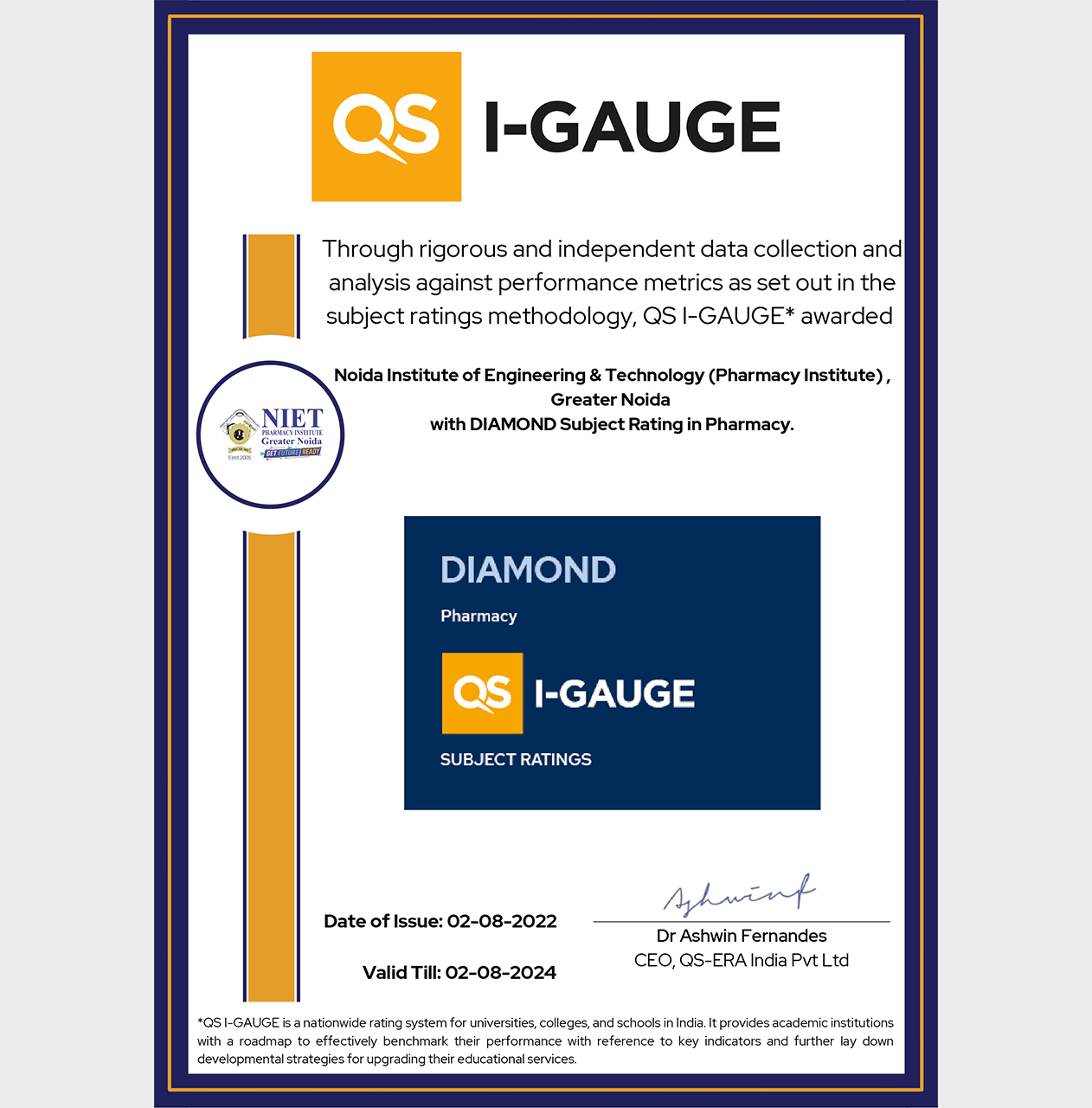 QS I-Gauge Certificate